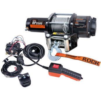 Rock El-trailerspil RP3500 med wire – 3,1 HK (2,3 kW) – Trækkapacitet 1589 kg