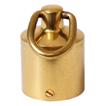 Gelænder endebeslag med ring, messing