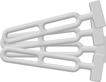 Unimer kalechestrop hvid 185mm, 4 stk