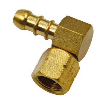 90º vinklet gasfitting ¼' til 8 mm studs
