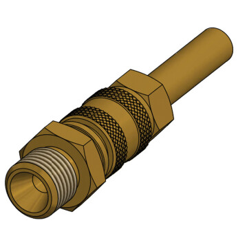 Gas quick kobling Ø8 mm rør - 1/4' han venstre gevind
