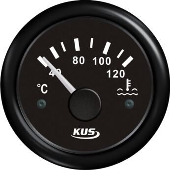 KUS temperaturmåler til kølevand sort