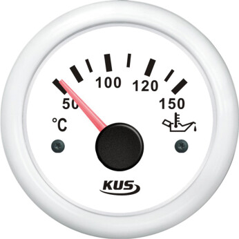 KUS temperaturåler til olie, hvid