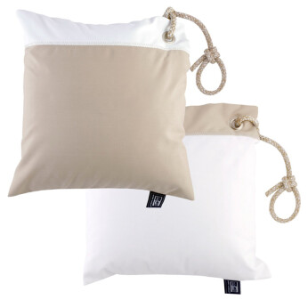 MB Pude Vandtæt 40 x 40 cm sand/hvid - 2 stk
