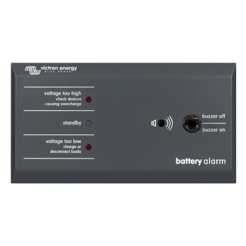 Victron Batterialarm – 12/24V med Lyd- og Lysindikator for Kritisk Spænding
