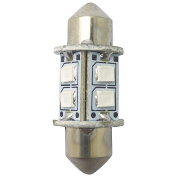 1852 LED pinolpære 31mm 10-36Vdc grøn, 2 stk