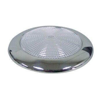 Elegant rustfri Led loftslampe - påbygning.