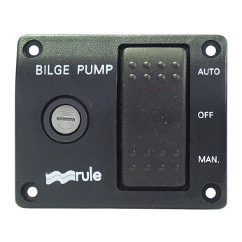 Rule pumpepanel med 3-vejs kontakt og sikringsholder – 24V