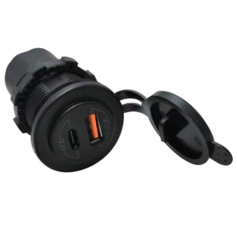 1852 USB udtag USB-A & USB-C med 1m kabel, 12/24V