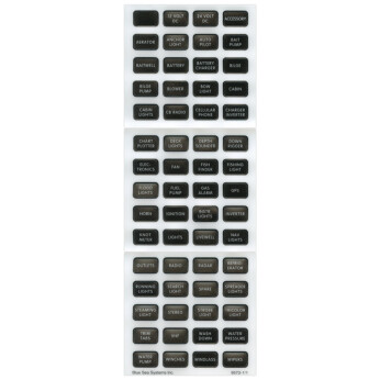 Blue Sea systems Contura label kit, sort