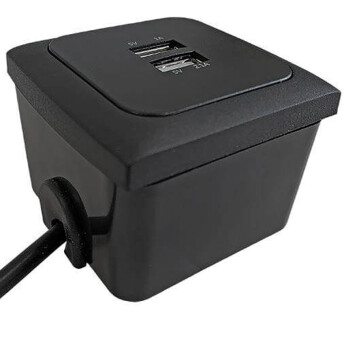 C-line påbygnigsdåse sort til Indbygningsstik