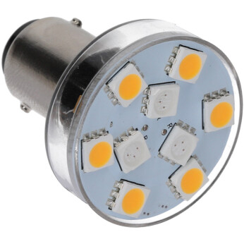 NauticLed Bajonet LED pære - hvid/rød