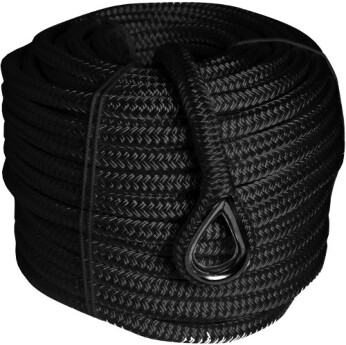 1852 Ankertov fleetet polyester m/RF kovs sort 12mm 40meter
