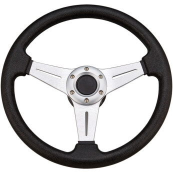Sportsrat sort med alu, Ø 338mm