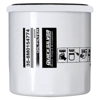 Quicksilver 8M0154774 Oliefilter til forskellige marinemotorer