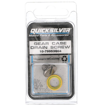 Quicksilver 79953Q04 Gearkasse olie dræn- og påfyldningsskruer og pakning