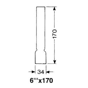 DHR Lampeglas 6''' x 170mm