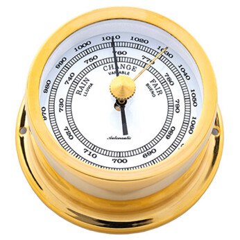Autonautic Minor 72 barometer Ø72/50 mm forgyldt messing