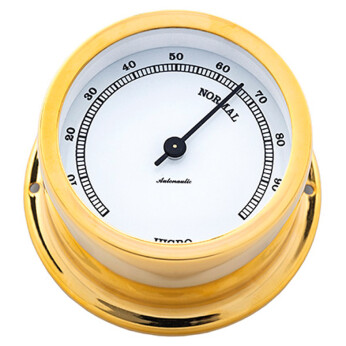 Autonautic Minor 72 hygrometer Ø72/50 mm forgyldt messing