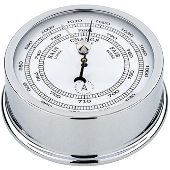 Autonautic Atlantic 95 barometer Ø95/70 mm forkromet messing