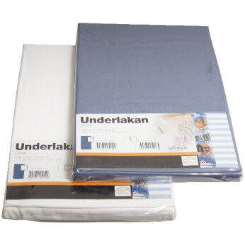 Lagen rektangulær 150x250 cm bomuld, lyseblå
